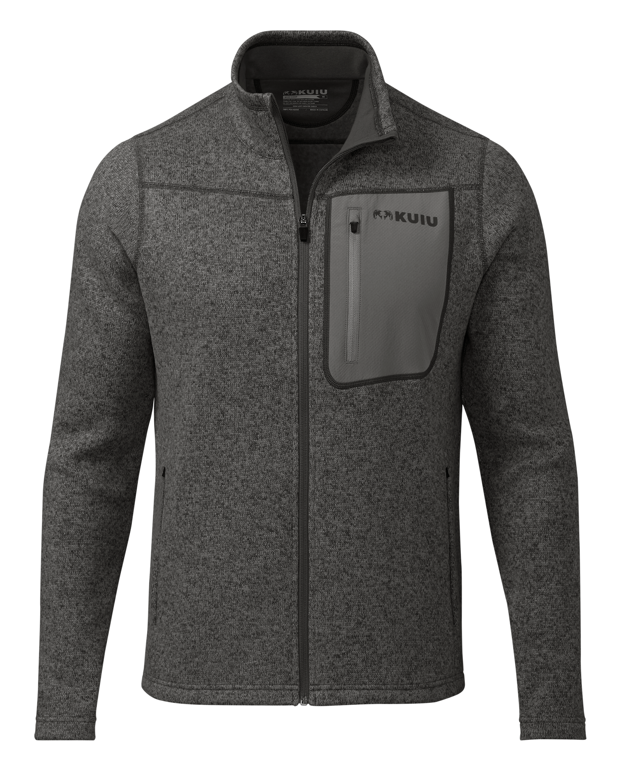 Base Camp Full Zip Sweater | Charcoal Heather