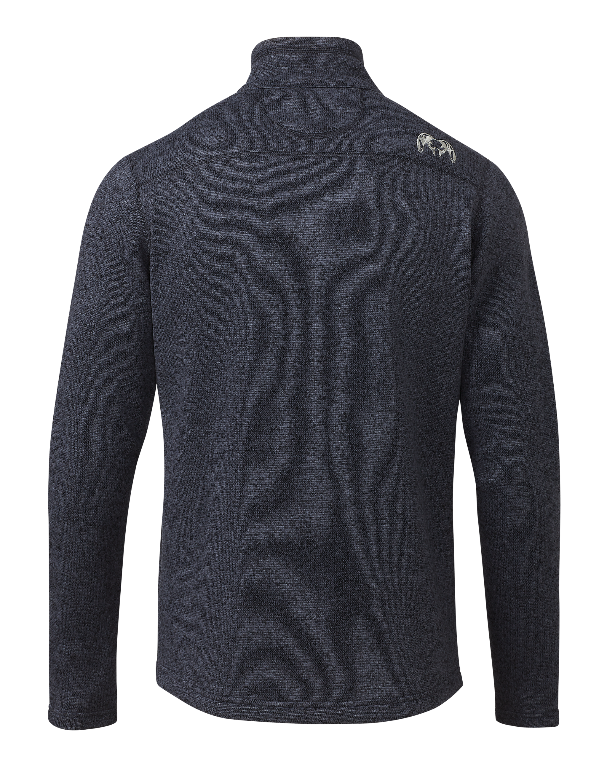 Base Camp Full Zip Sweater | Steel Blue Heather - Image 2