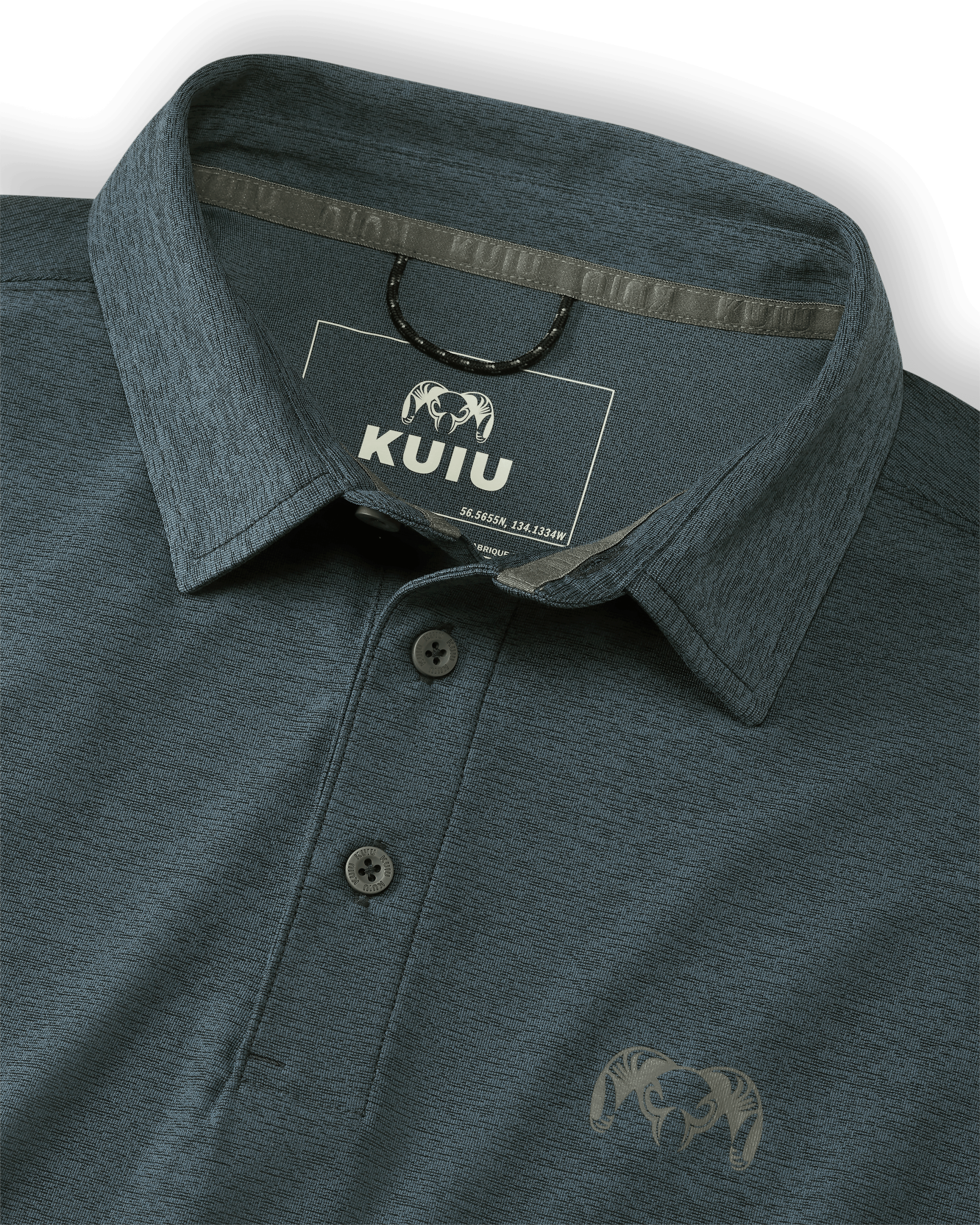 Outlet KUIU Performance Polo | Heather Navy - Image 2