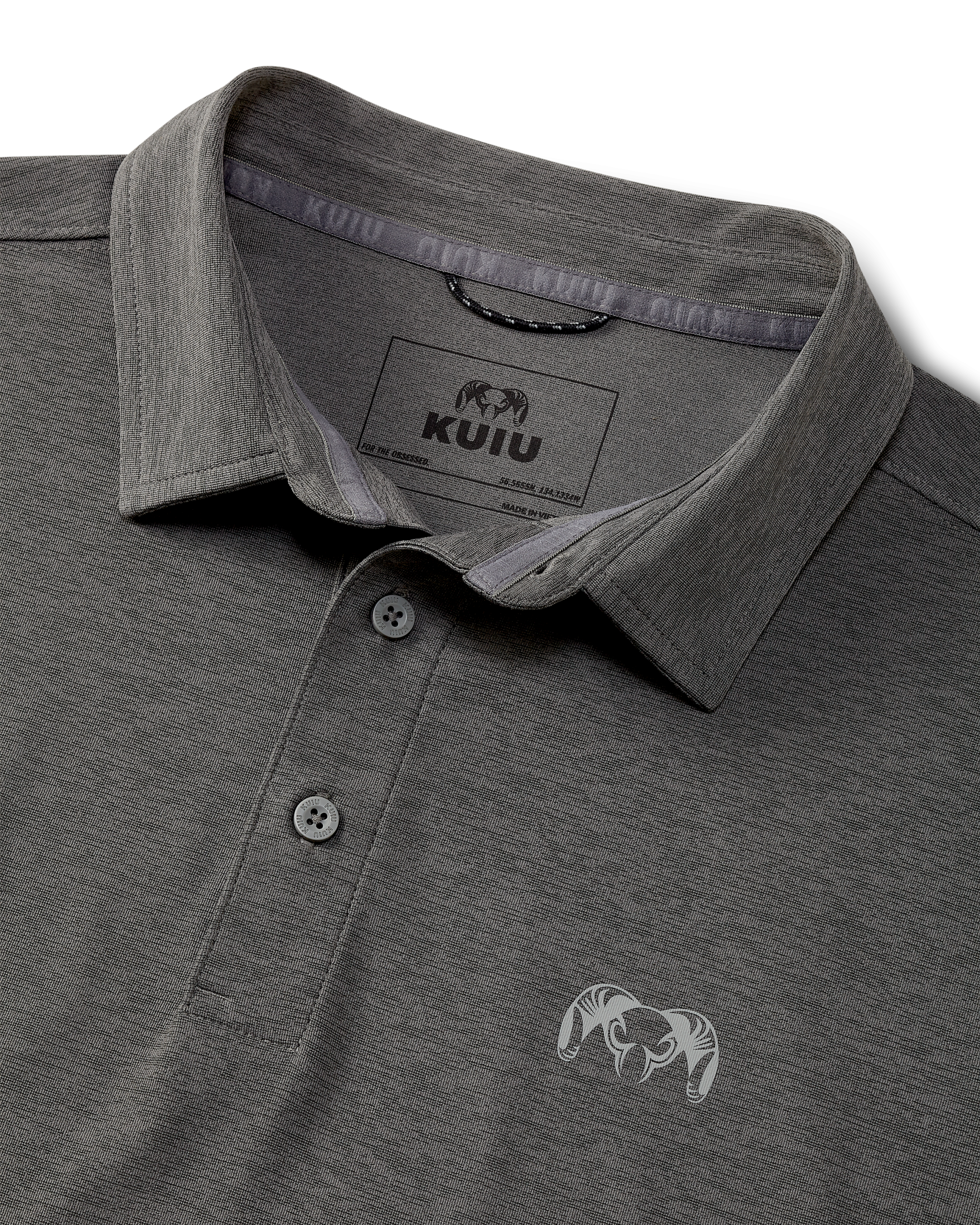 KUIU Performance Polo | Heather Stone - Image 2
