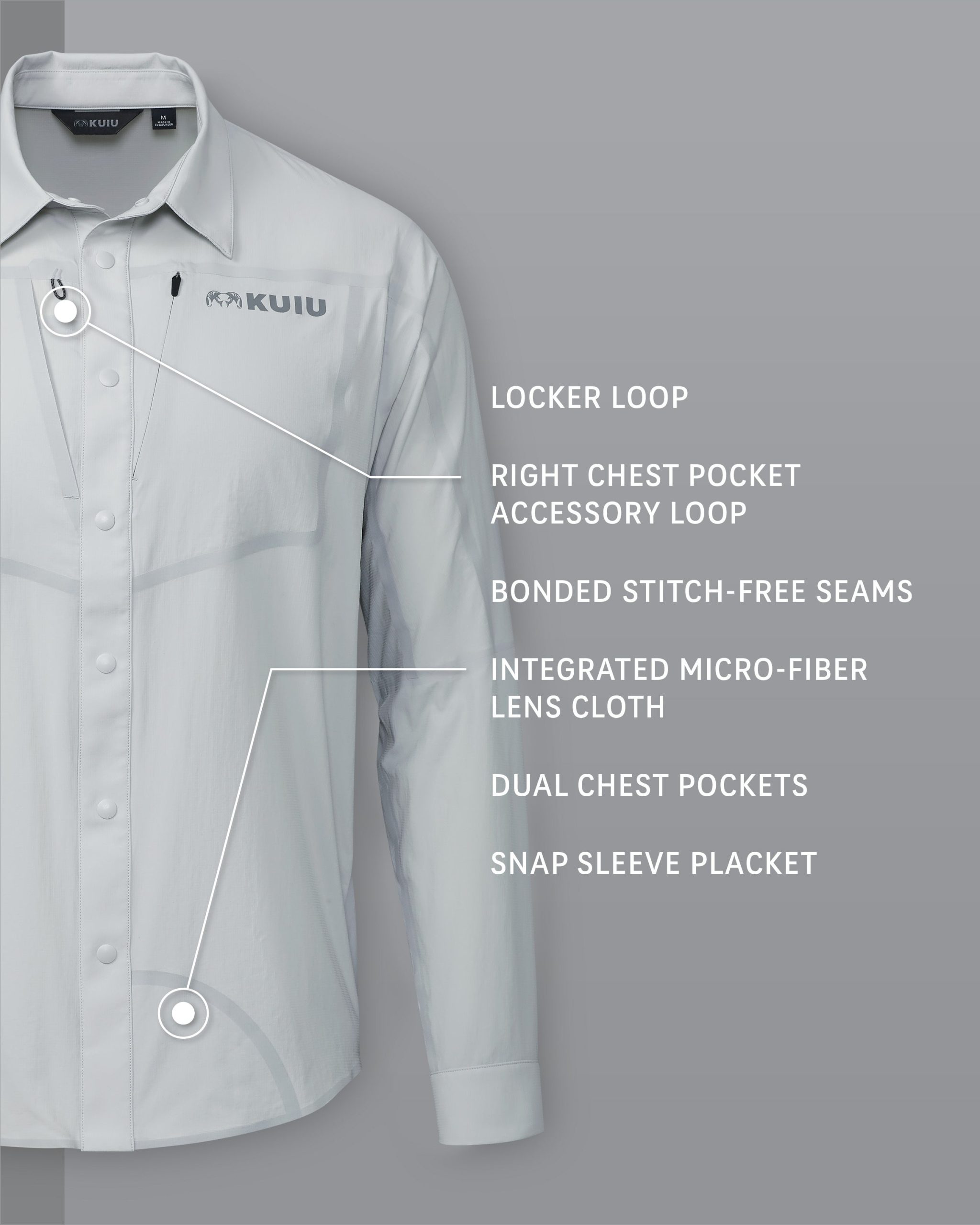 Outlet Salton LS Shirt | Lunar - Image 2