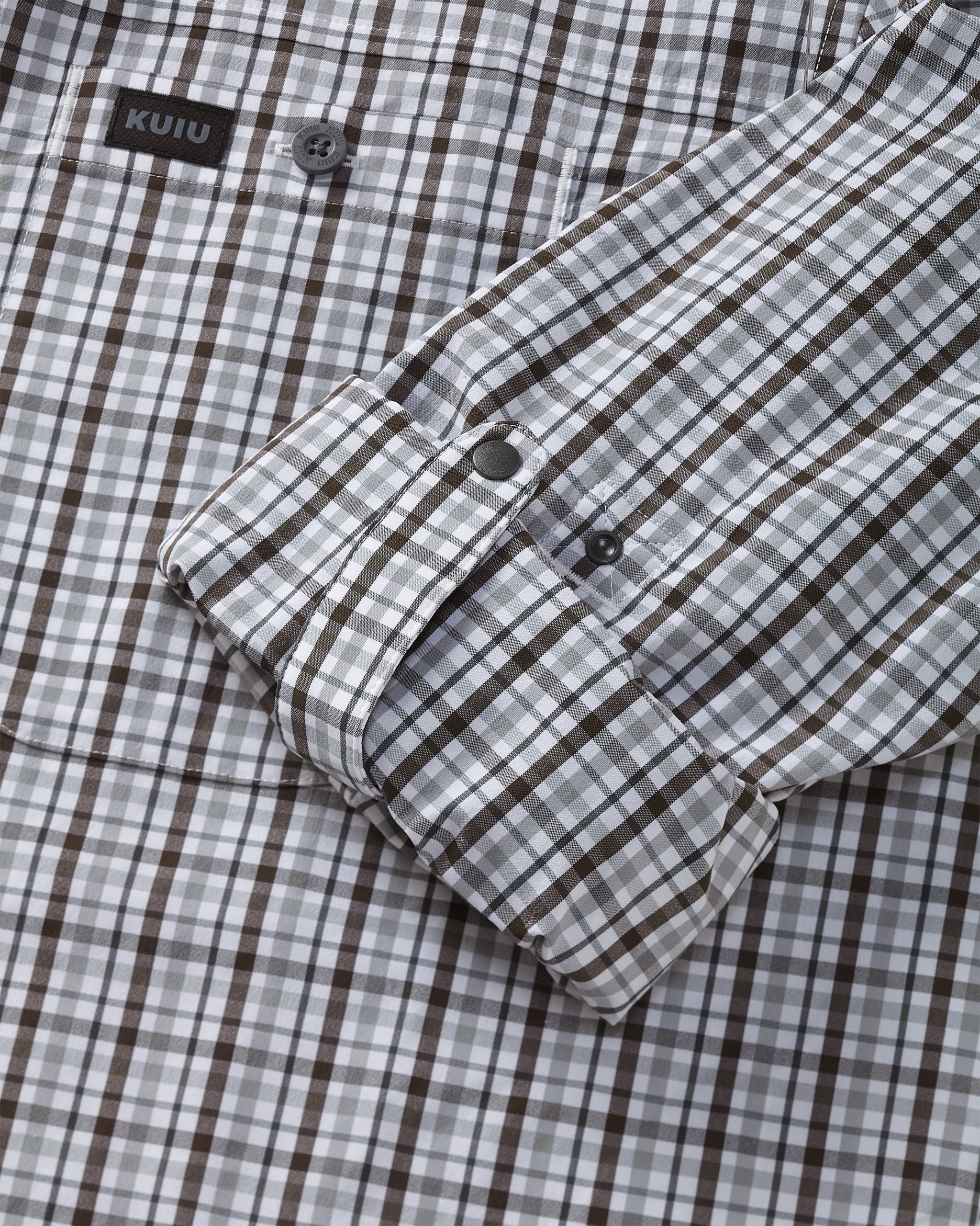 Borrego LS Shirt | Mini Cross Check Vias Plaid - Image 3
