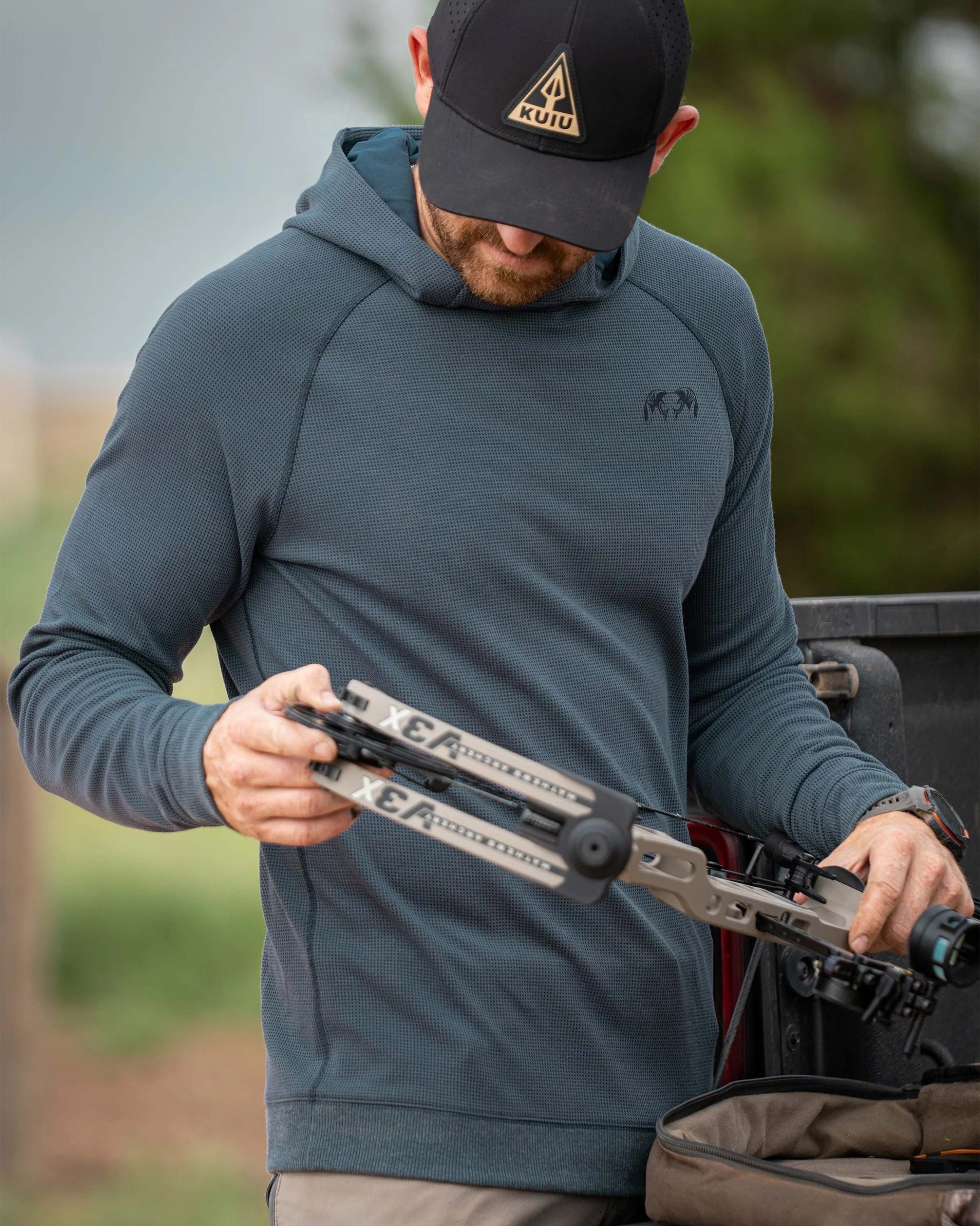 Canyon Waffle Hoodie | Cedar Heather - Image 4