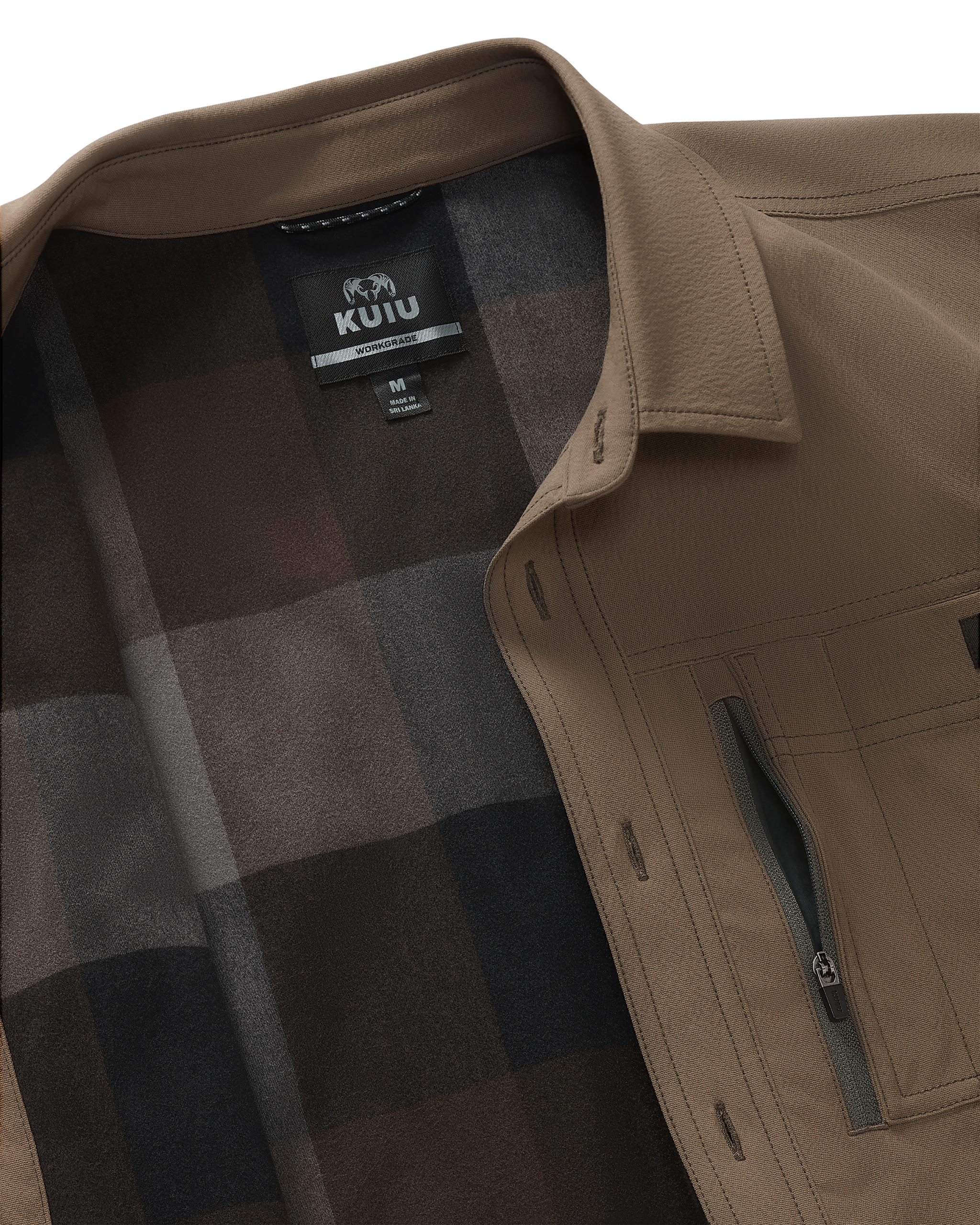 Motive Flannel Lined Shirt Jacket | Major Brown - Image 2