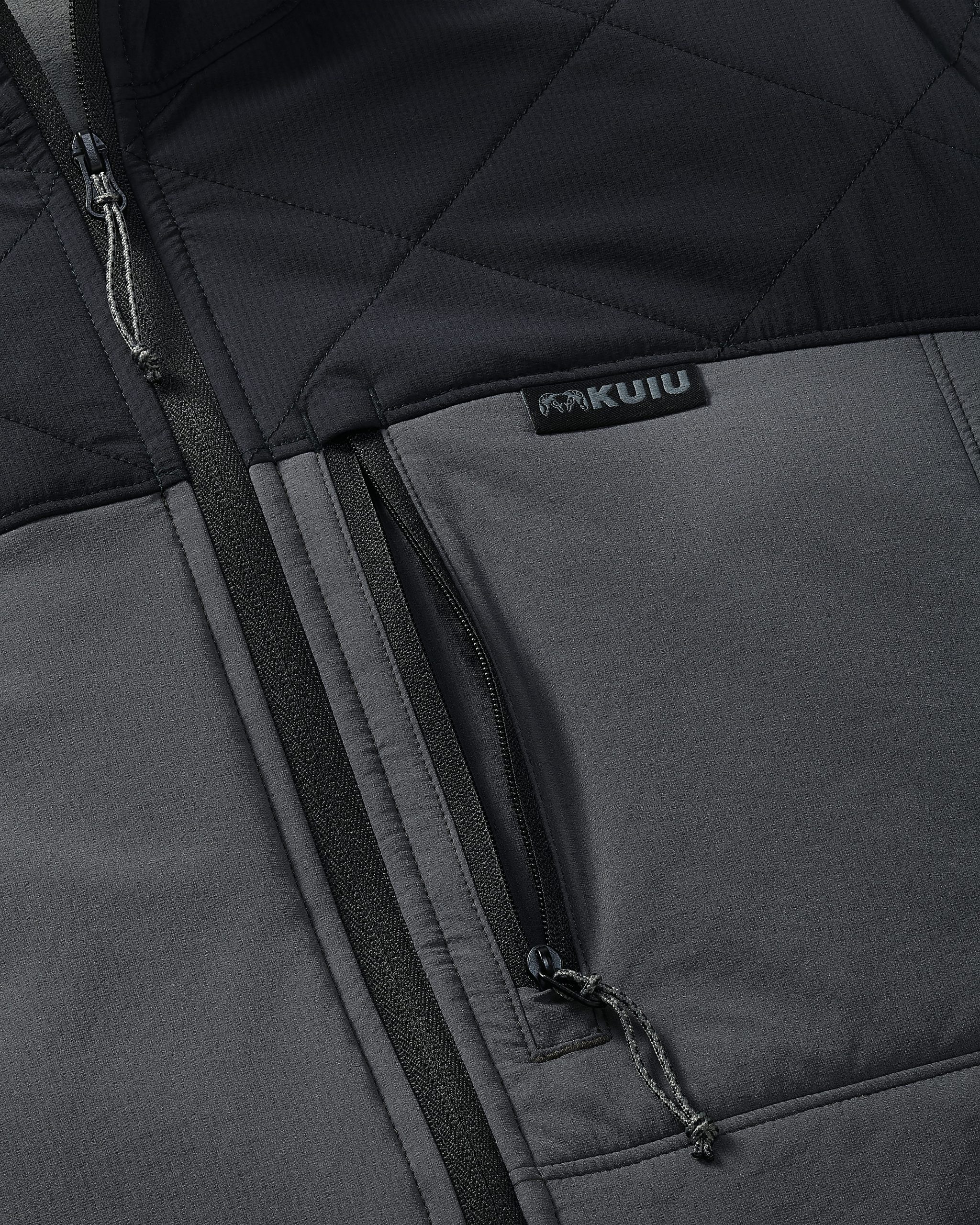 Transit Packable Hooded Jacket | Black/Gunmetal - Image 4