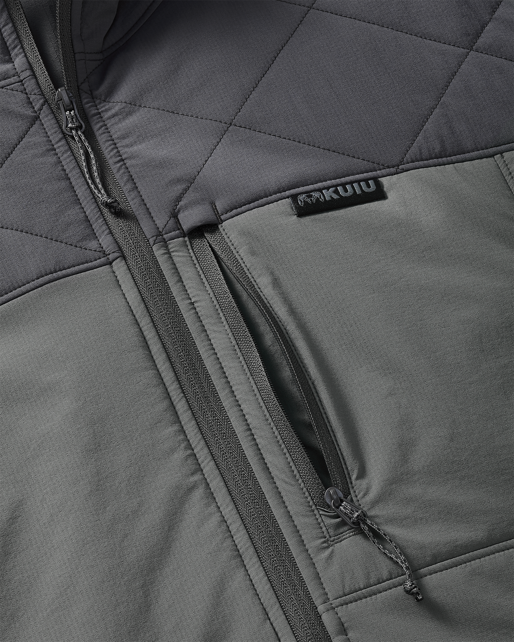 Transit Packable Hooded Jacket | Gunmetal/Stone - Image 4