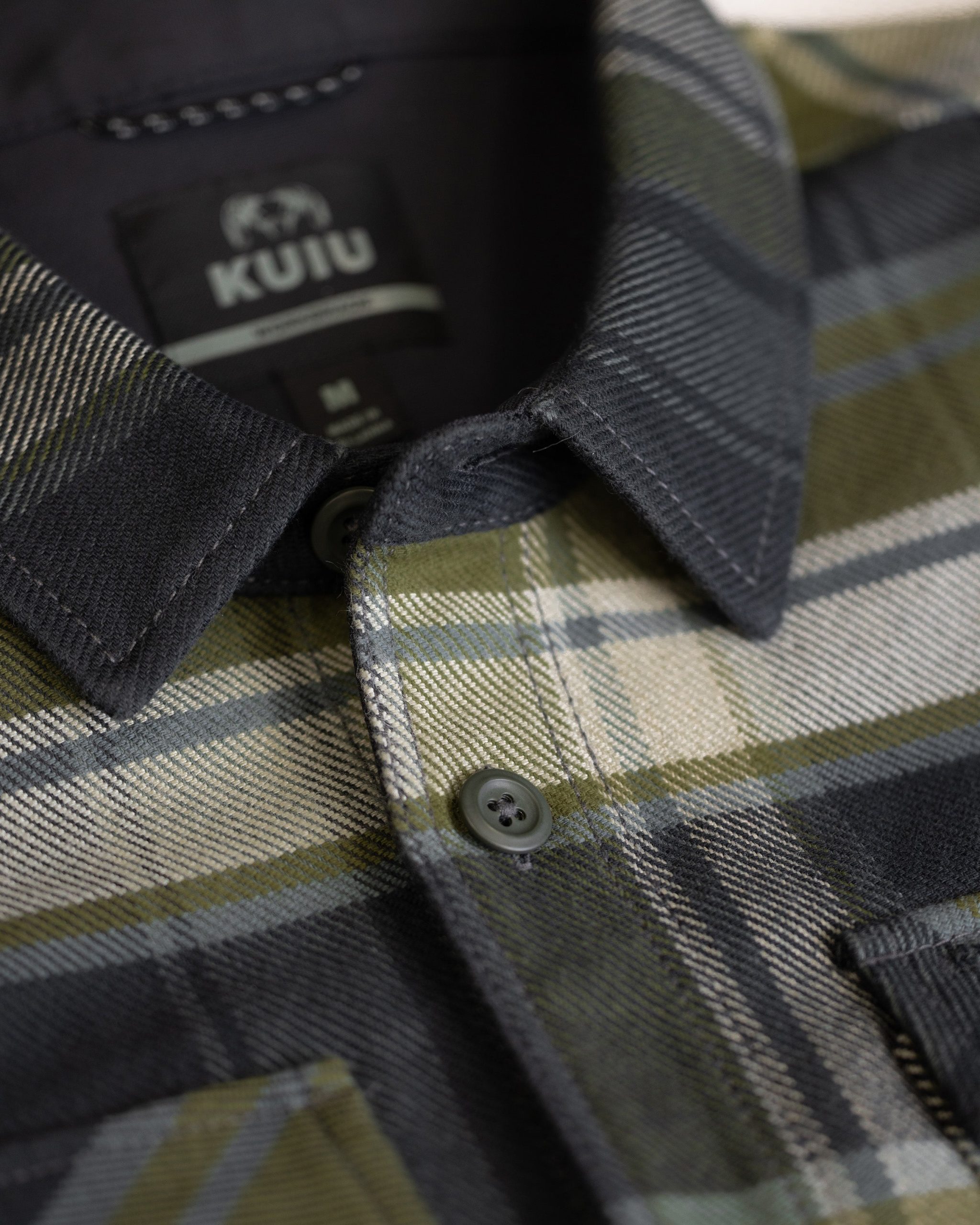 Flannel Heavyweight Shirt | Verde Check Plaid - Image 3