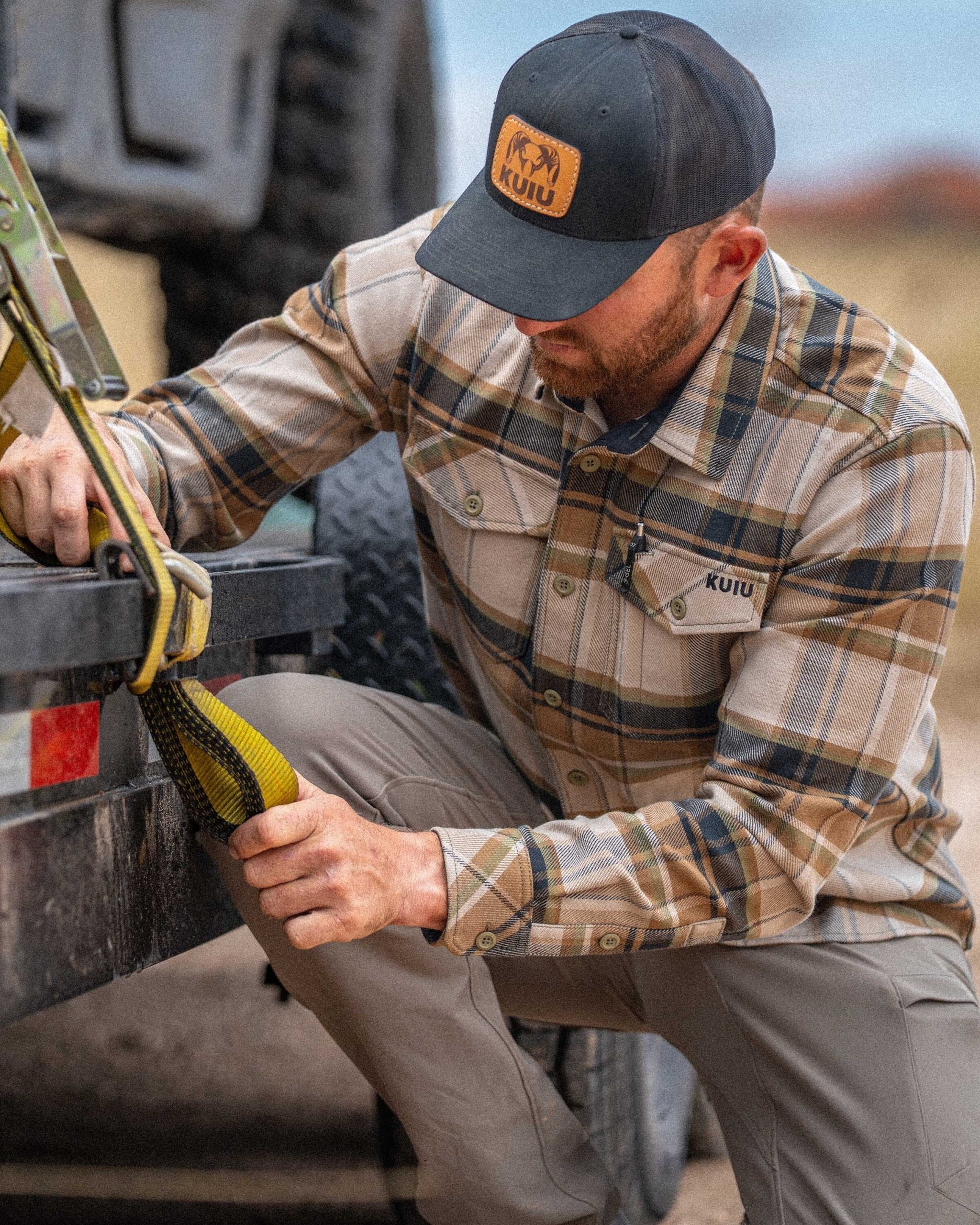 Flannel Heavyweight Shirt | Verde Check Plaid - Image 7