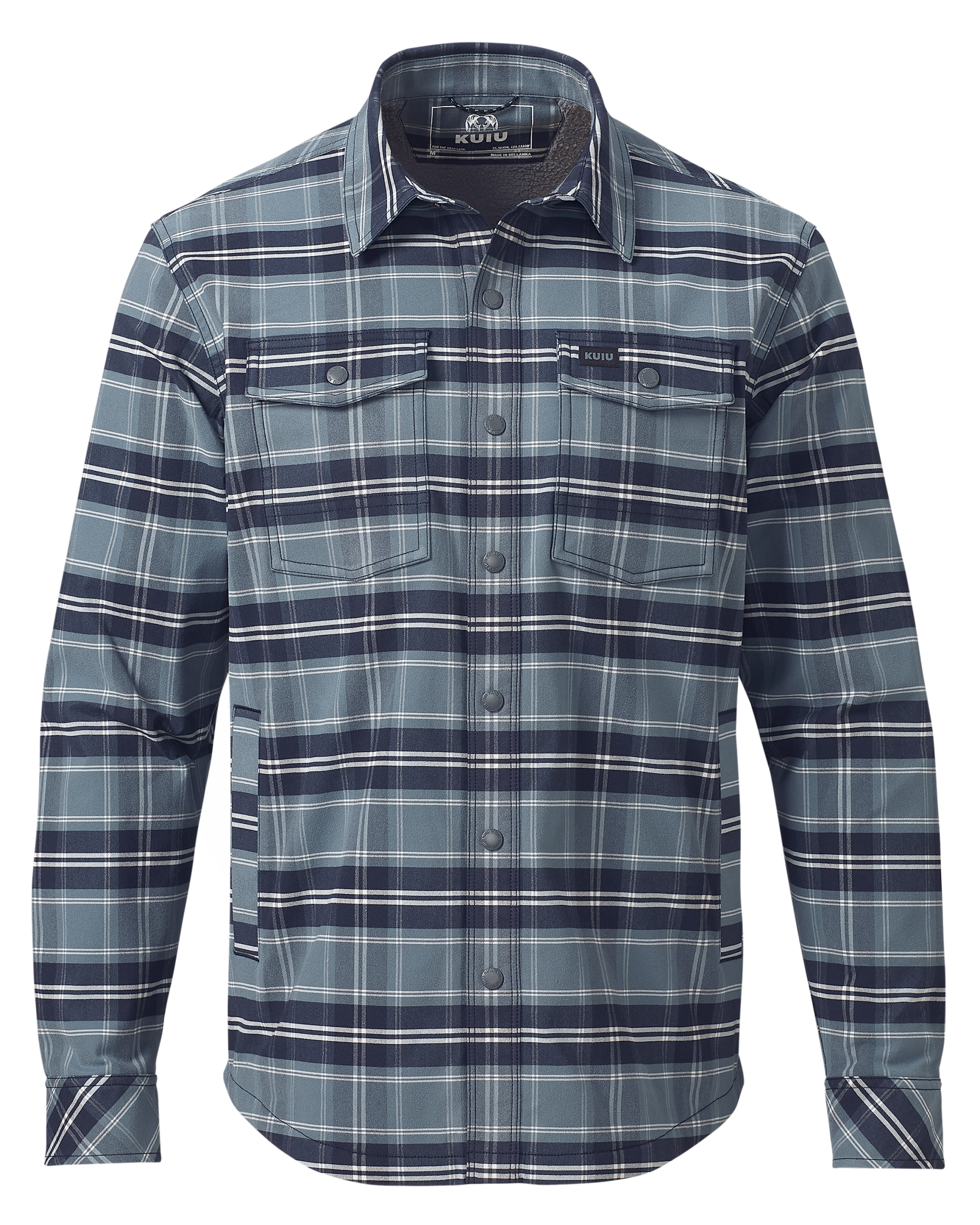 Field Flannel Fleece Shirt Jacket | Steel Blue Framework