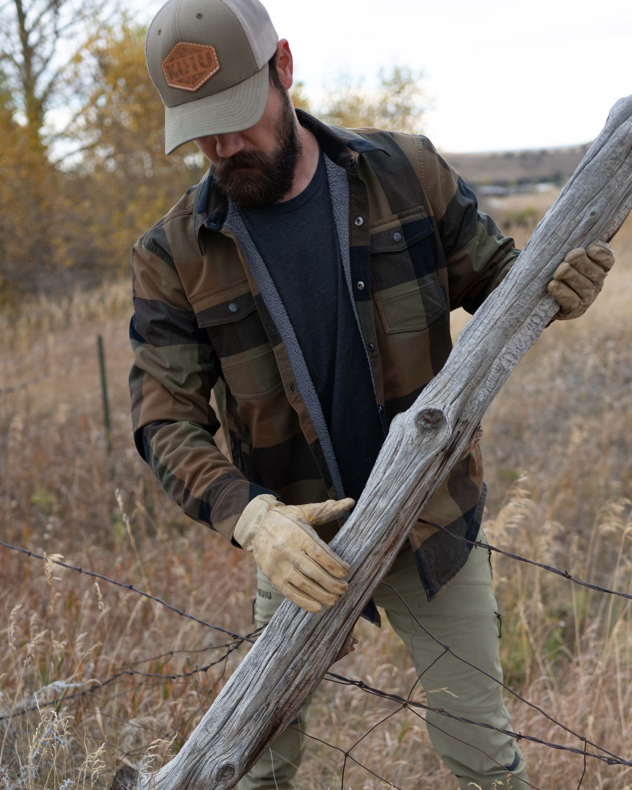 Field Flannel Fleece Shirt Jacket | Valo Plaid - Image 5