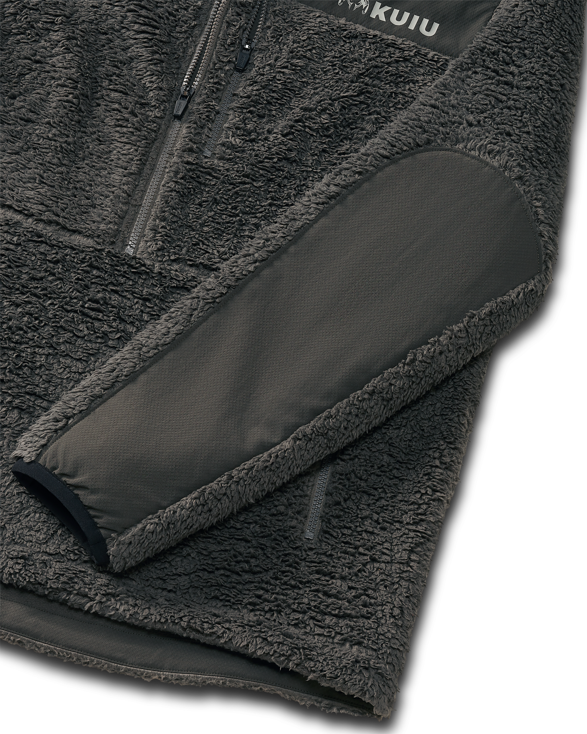 Sherpa Fleece Zip Pullover | Asphalt - Image 3