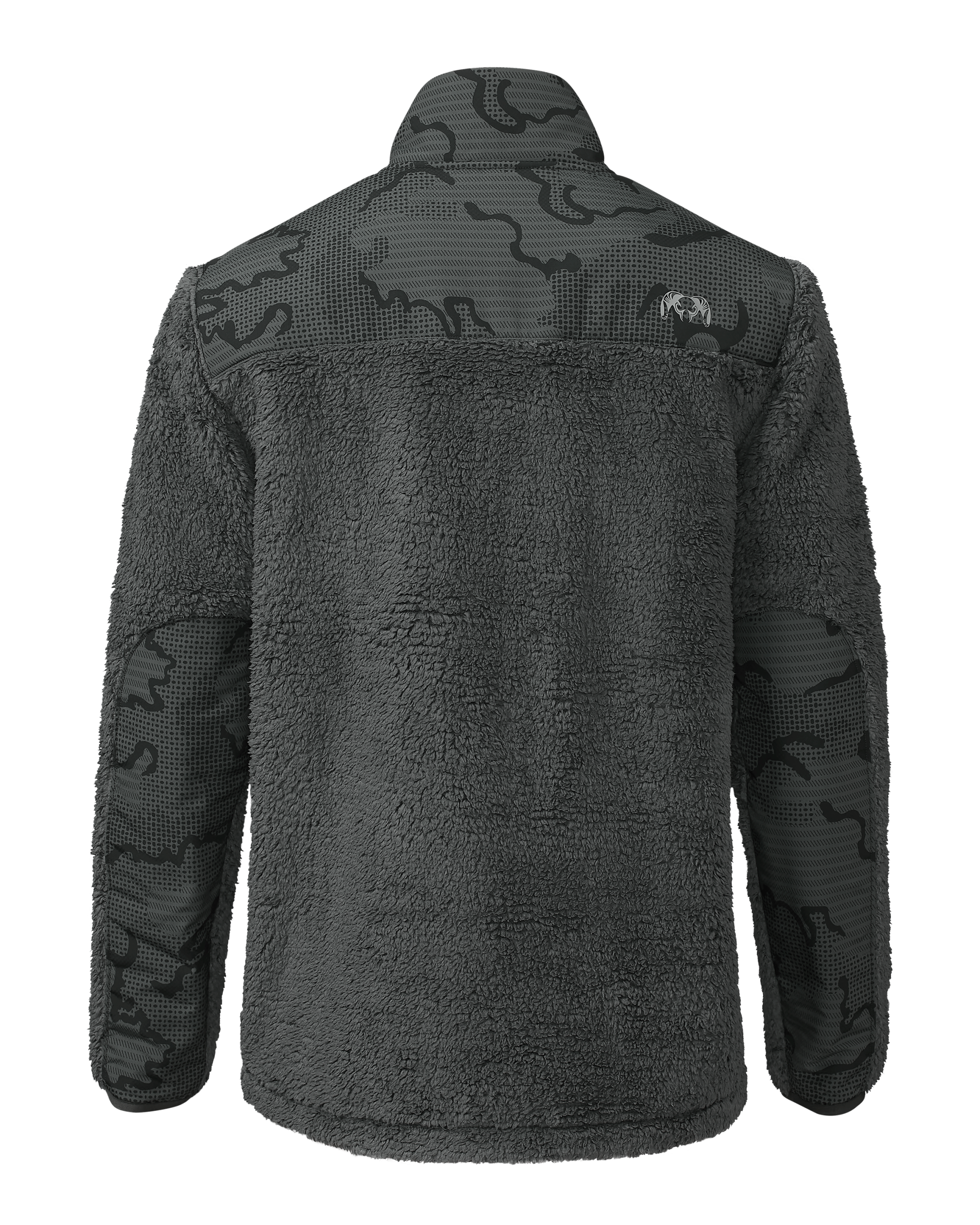 Sherpa Fleece Zip Pullover | Gunmetal Tonal - Image 2
