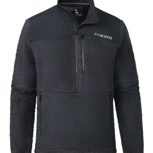 Sherpa Fleece Zip Pullover | Nightfall