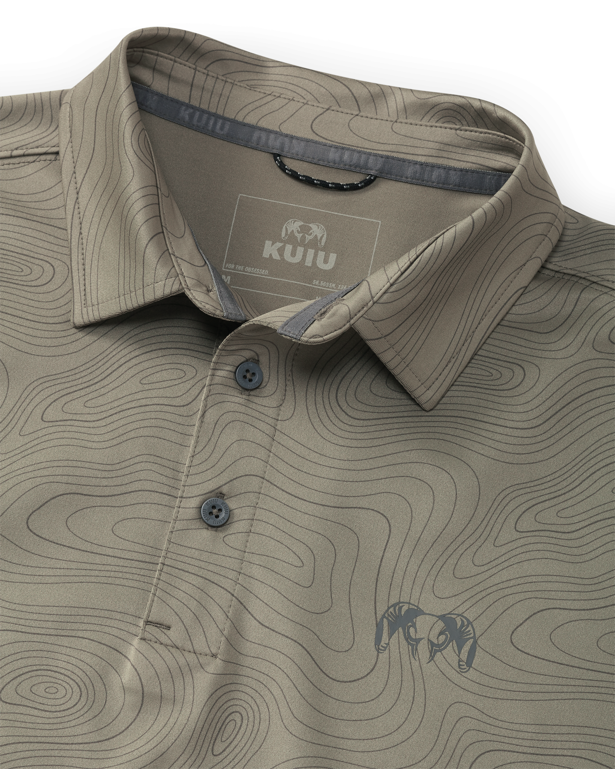 KUIU Performance Polo | Woodsmoke Topo - Image 2