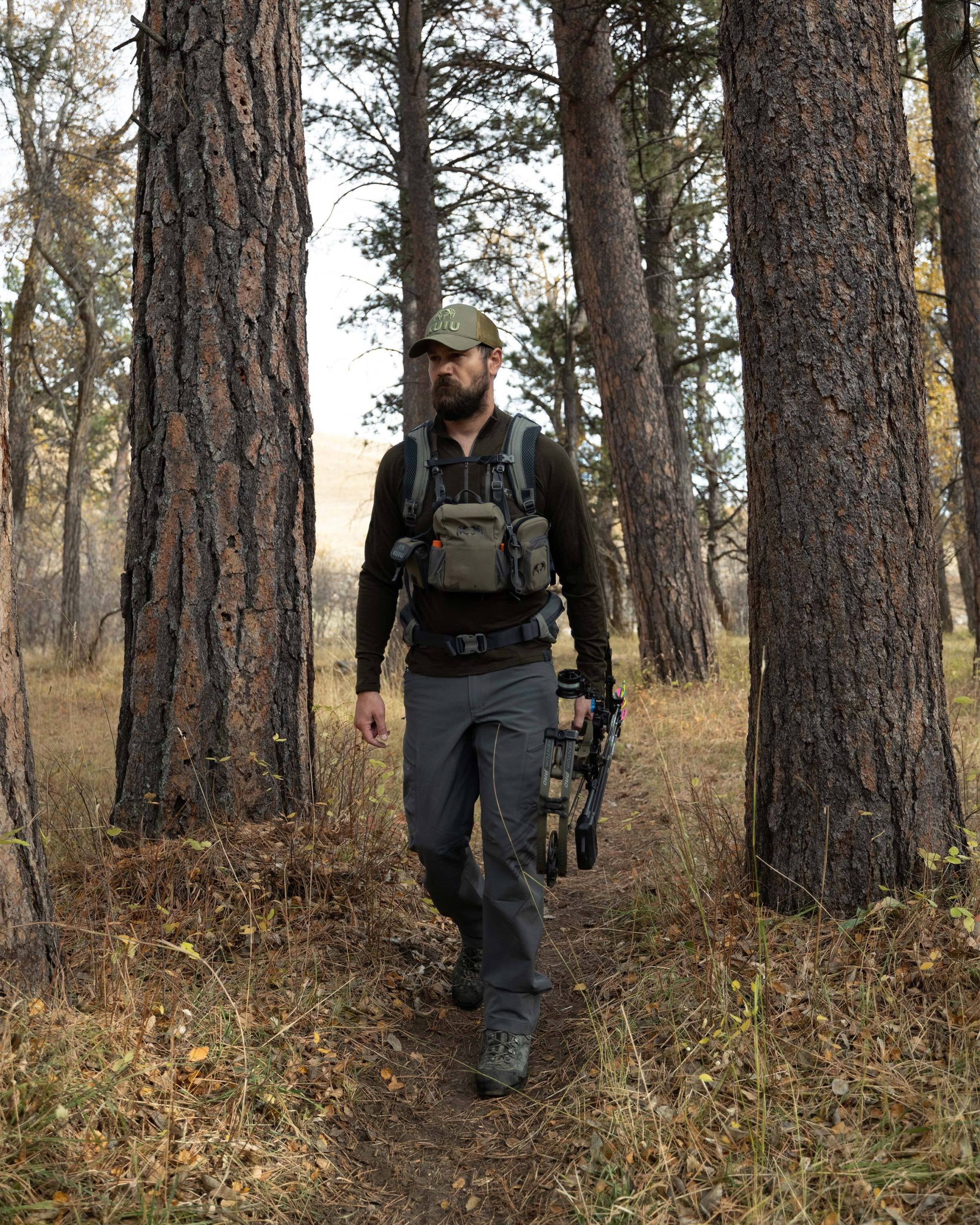 ULTRA Merino 145 Zip-T Hunting Shirt | Gunmetal - Image 2