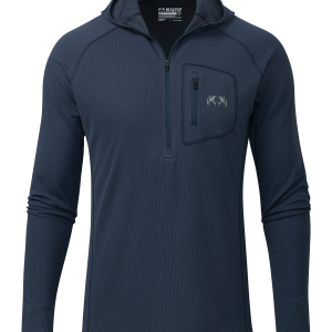 PRO Merino 200 Zip-T Hoodie | Steel Blue