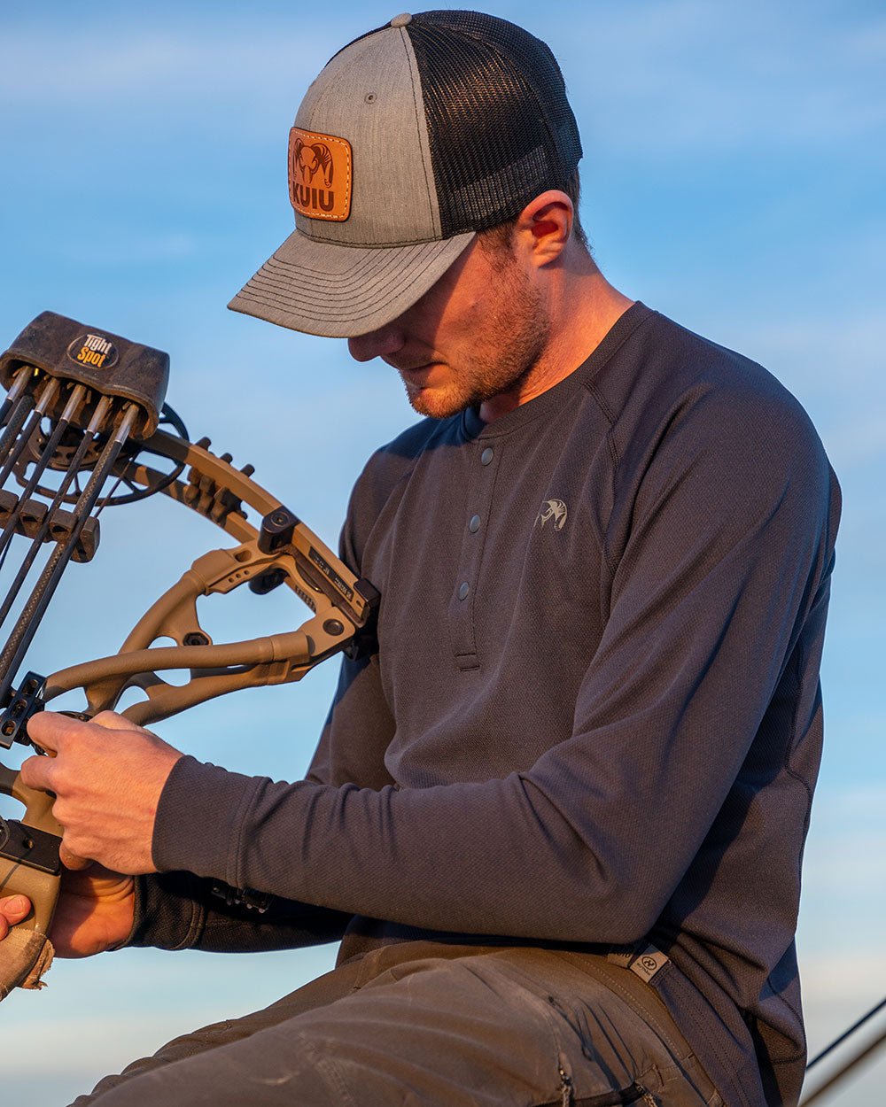 PRO Merino 200 Henley | Ash - Image 3