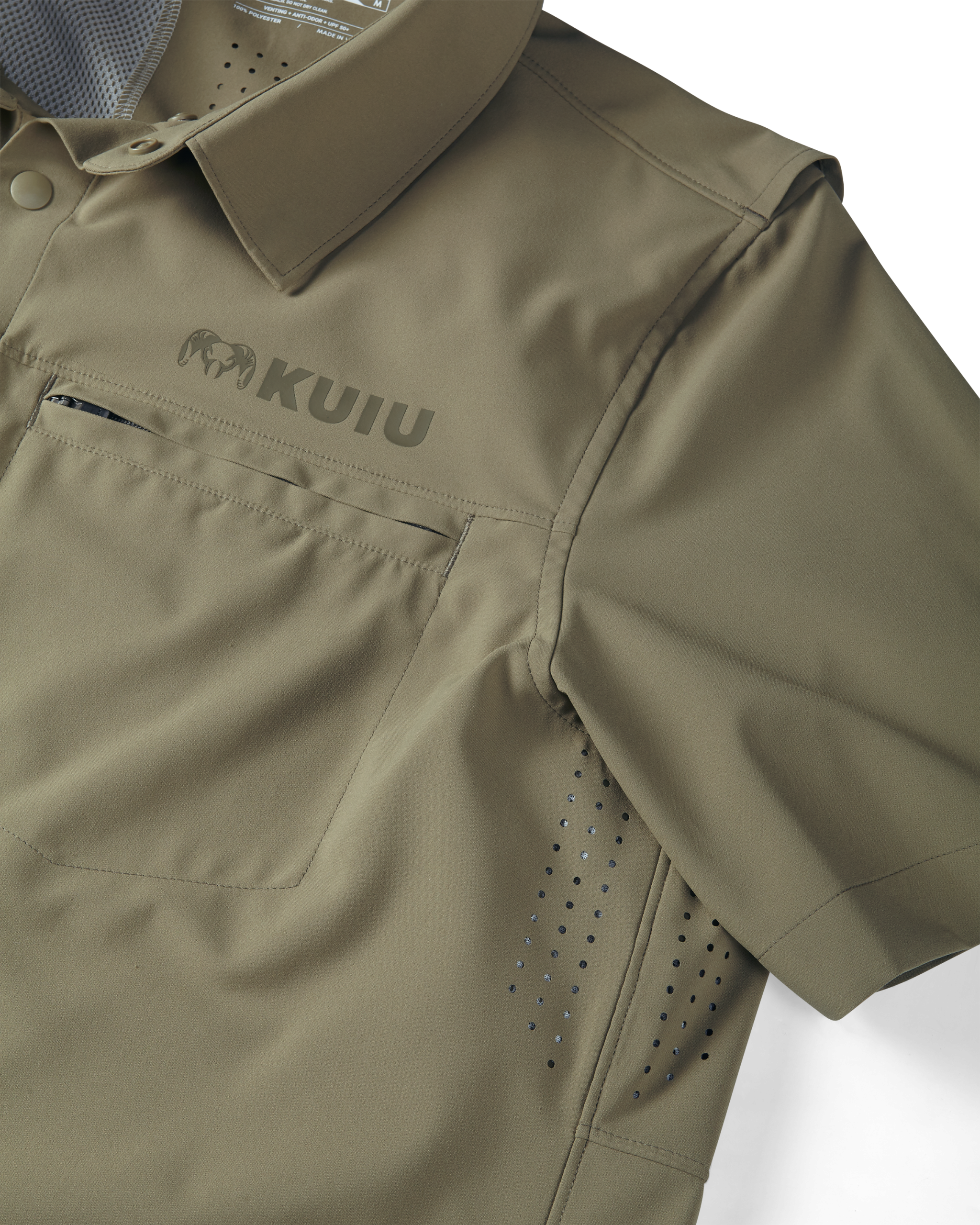 Mesa Vented SS Snap Shirt | Khaki - Image 5
