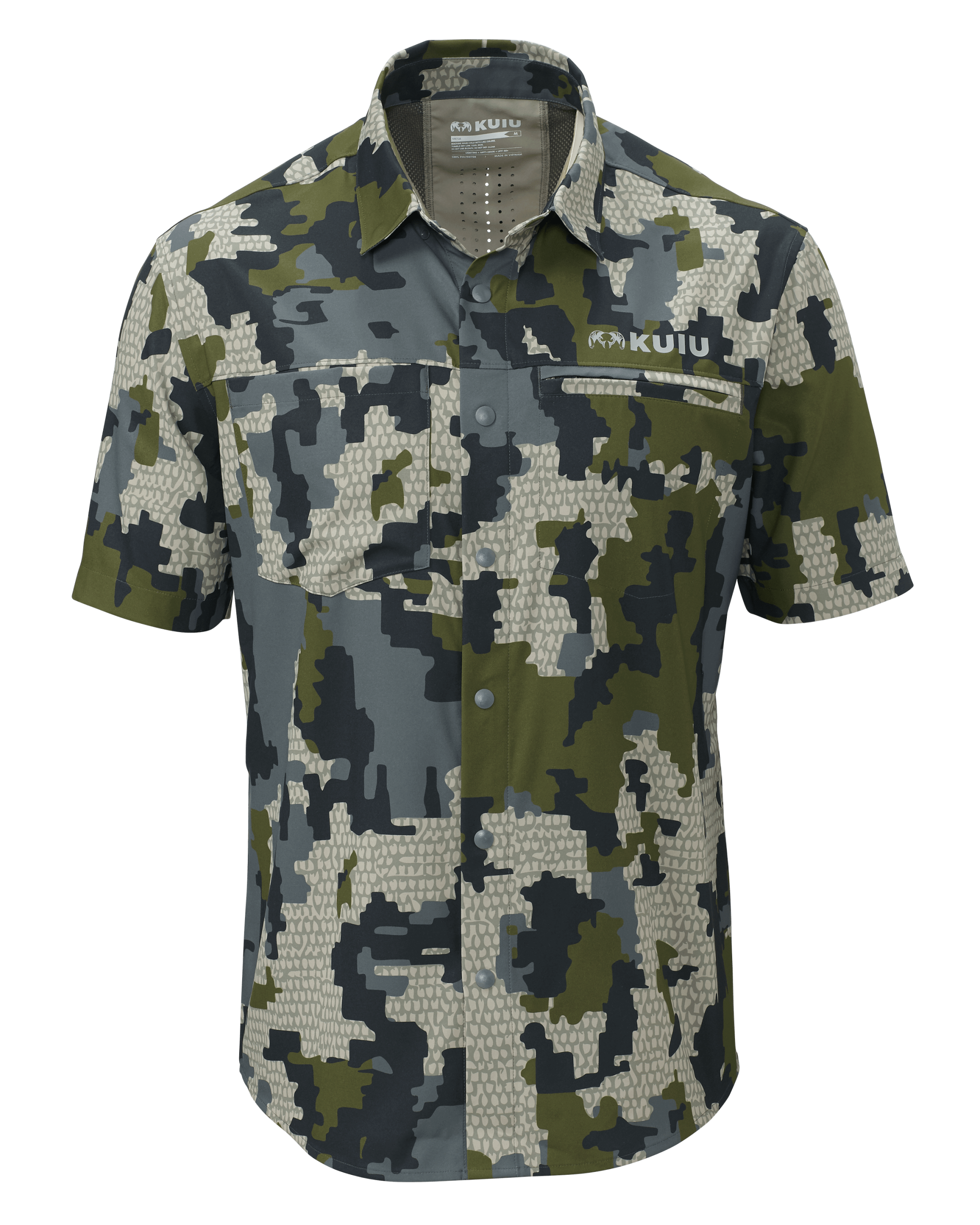 Mesa Vented SS Snap Shirt | Verde