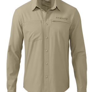 Outlet Mesa Vented LS Snap Shirt | Bone