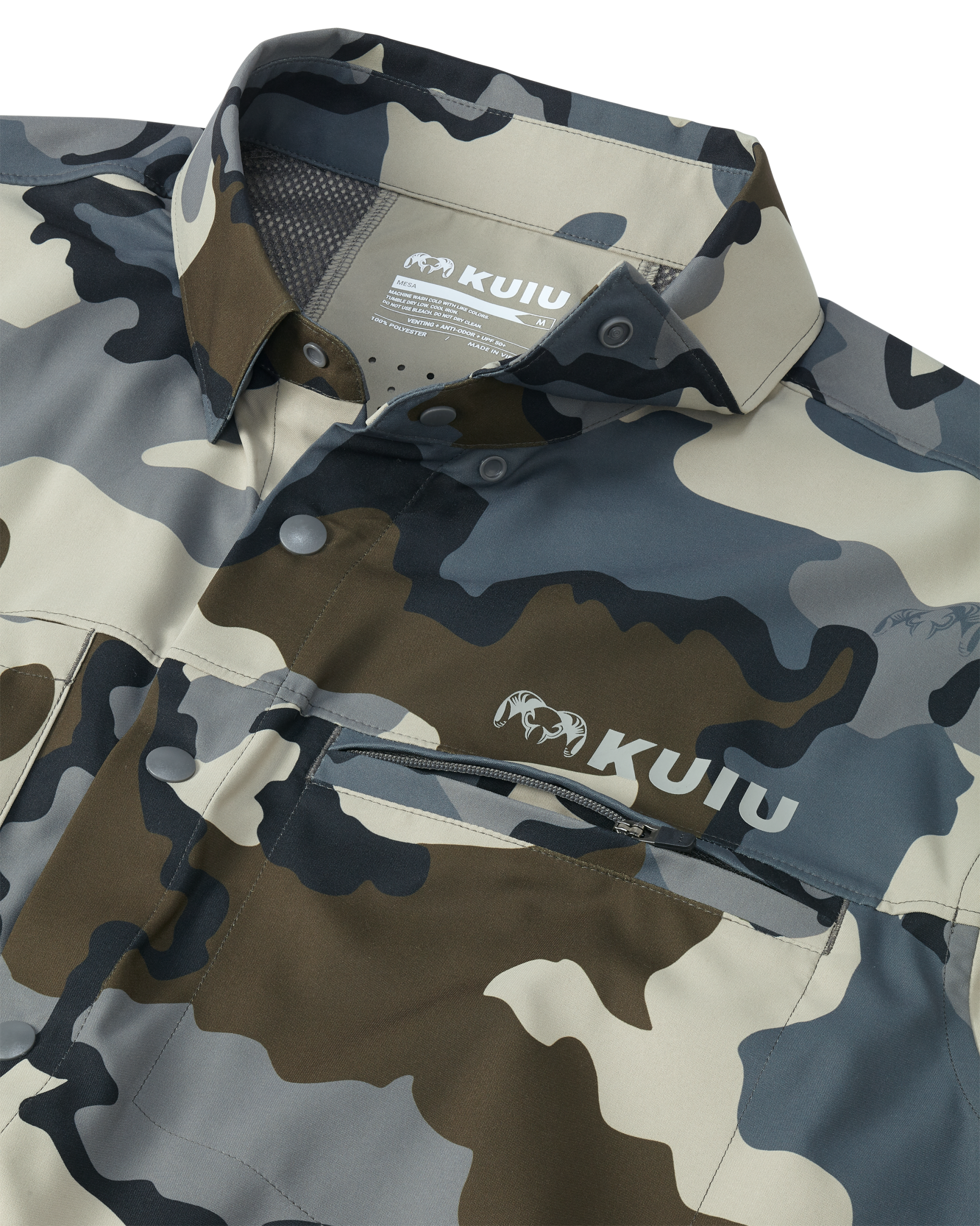 Outlet Mesa Vented LS Snap Shirt | Vias - Image 4