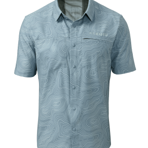 Mesa Vented SS Snap Shirt Topo | Glacier Topo Print