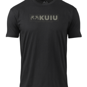 KUIU Topo Block Logo T-Shirt | Black