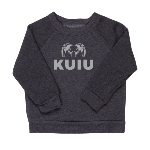 Toddler Stacked Logo Crewneck Sweatshirt | Light Grey