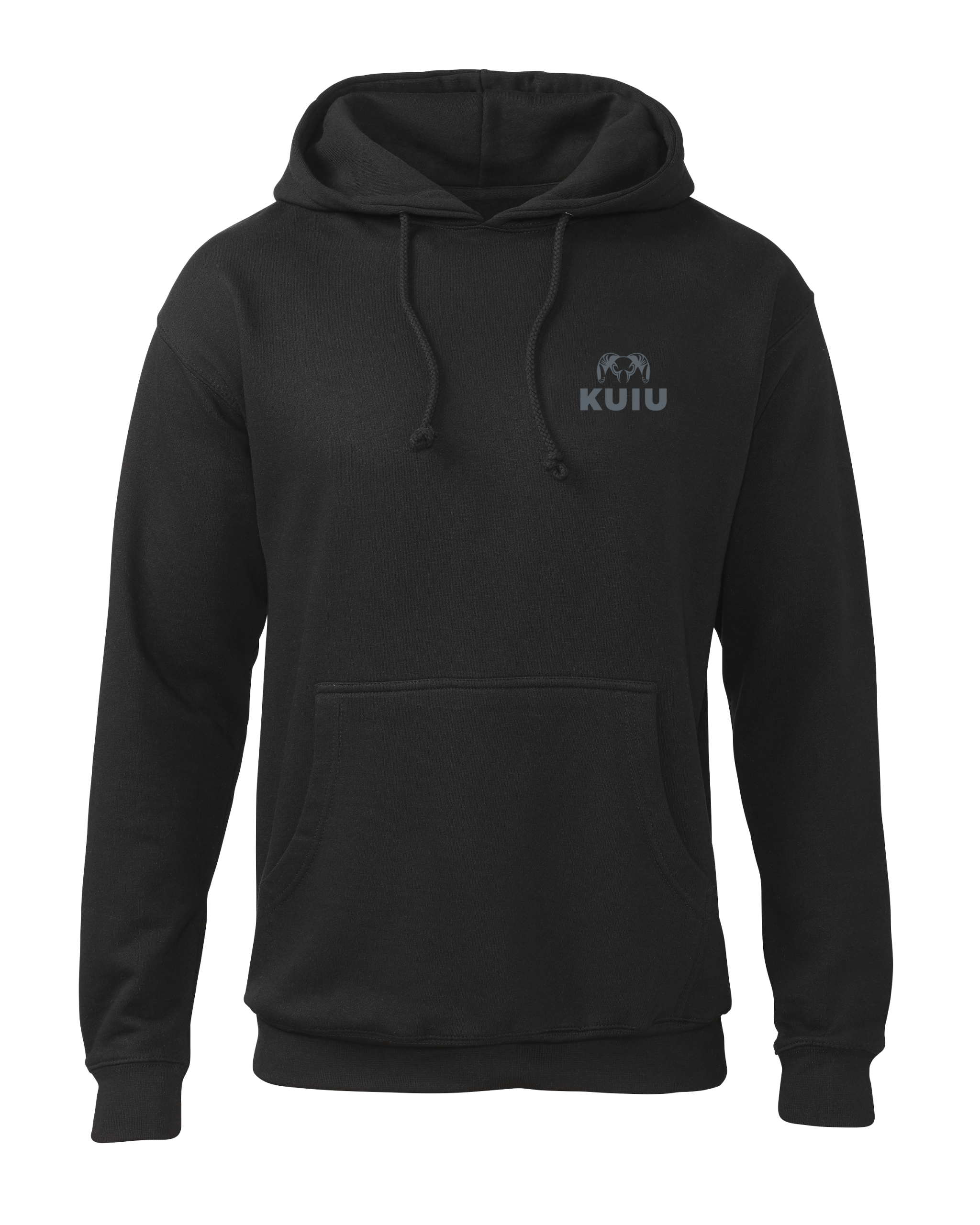 KUIU Topo Back Logo Hoodie | Black - Image 2