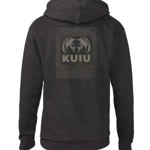 KUIU Topo Back Logo Hoodie | Charcoal