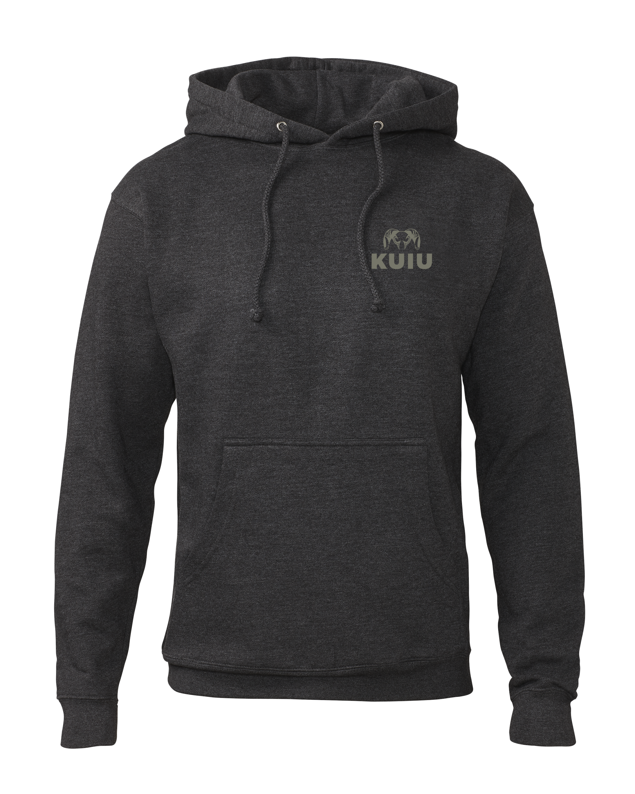 KUIU Topo Back Logo Hoodie | Charcoal - Image 2