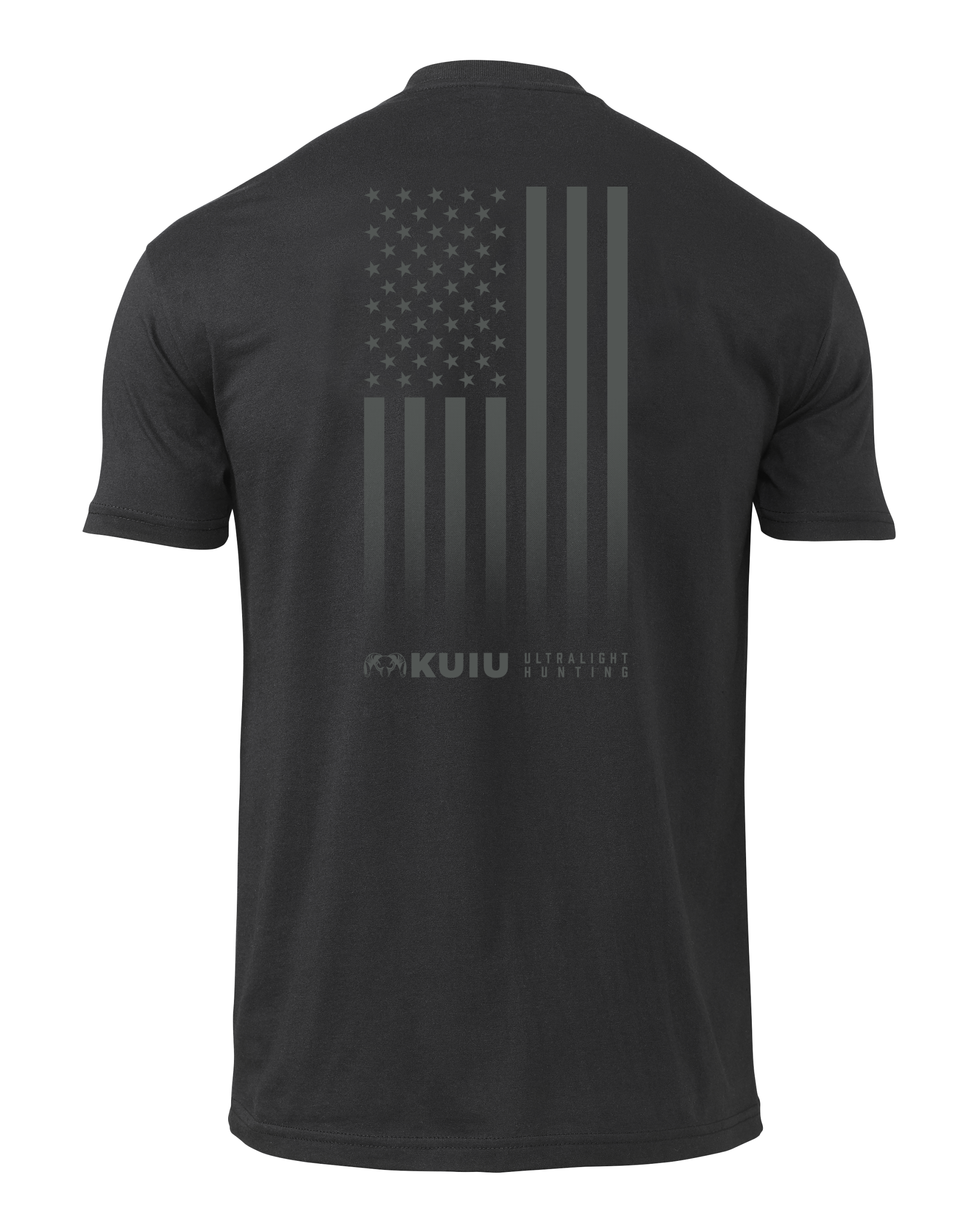 KUIU Vertical Flag Logo T-Shirt | Black