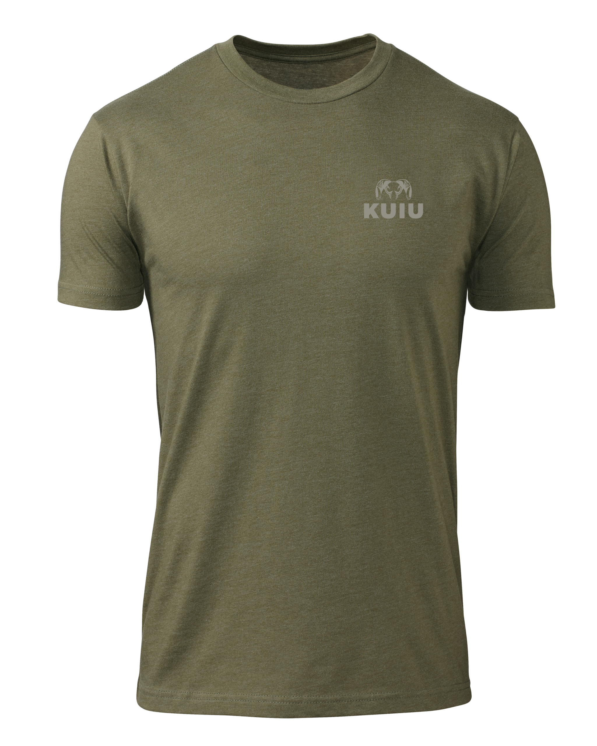 KUIU Vertical Flag Logo T-Shirt | Military Green - Image 2