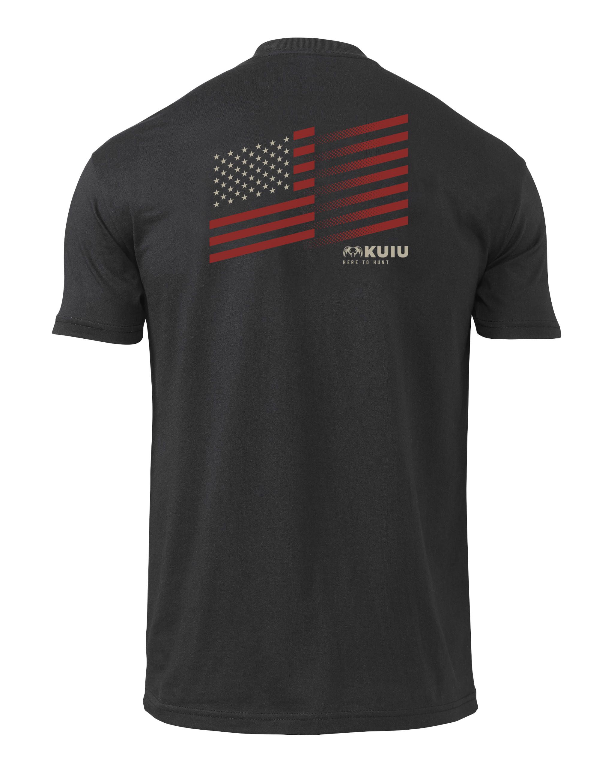 KUIU Retro Flag Fade T-Shirt | Black