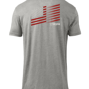 KUIU Retro Flag Fade T-Shirt | Heather Grey