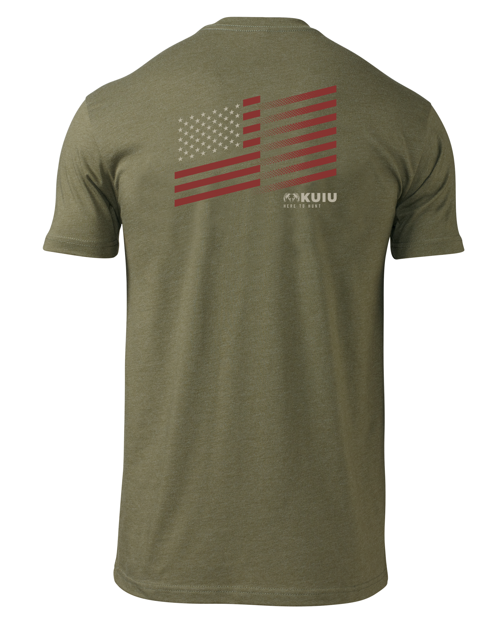 KUIU Retro Flag Fade T-Shirt | Military Green