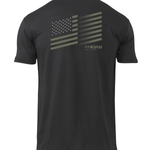 KUIU Solid Flag Fade T-Shirt | Black