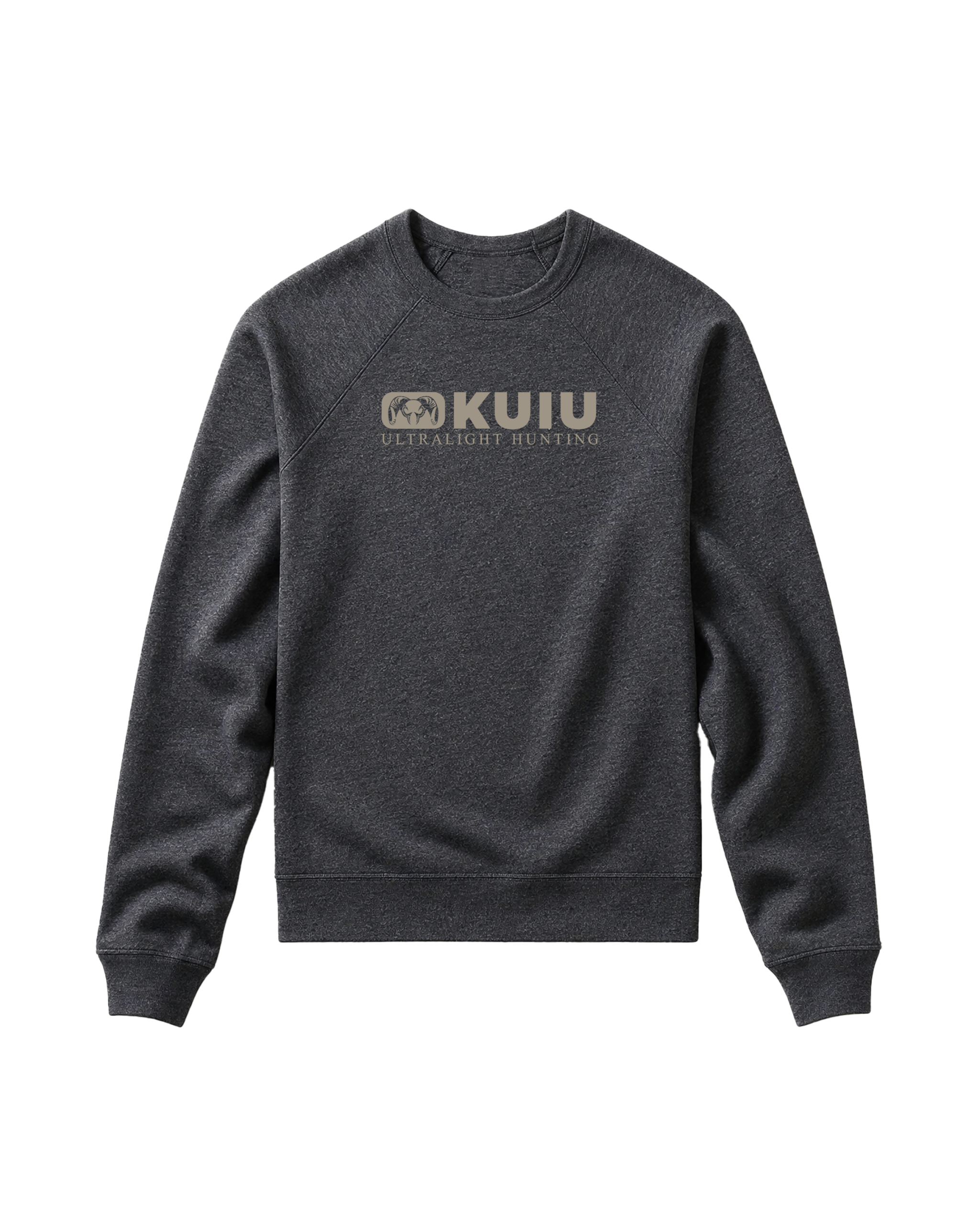 Toddler Block Logo Crewneck Sweatshirt | Dark Heather Grey