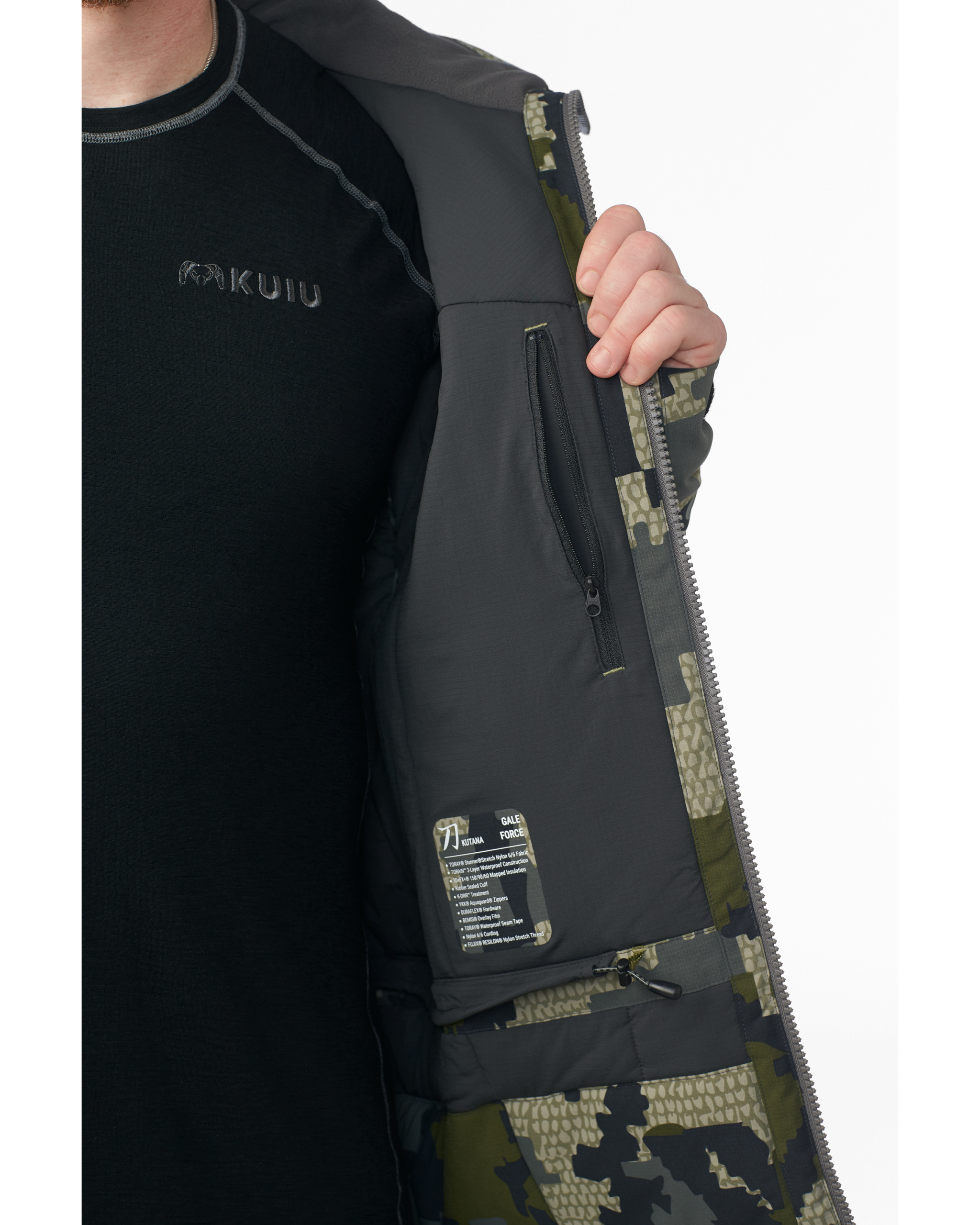 KUIU Kutana Gale Force Hooded Jacket | Verde - Image 9