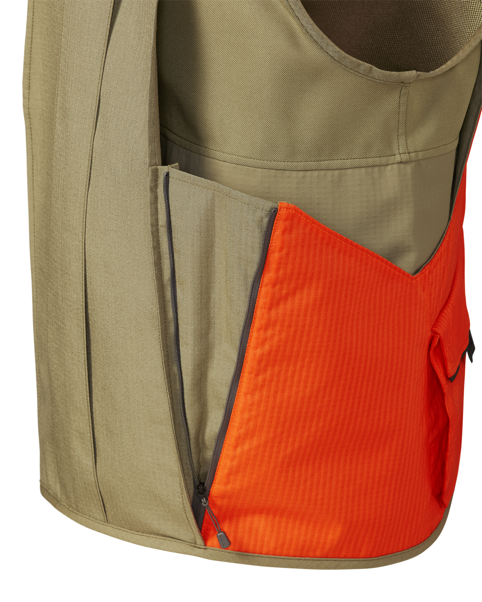 Core Upland Vest | Khaki/Blaze Orange - Image 5