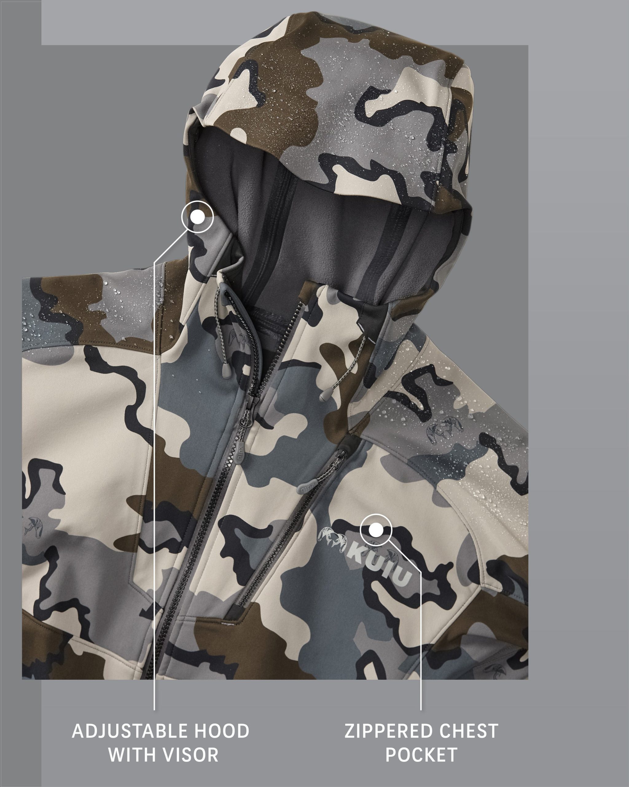 Axis Hybrid Hooded Jacket | Vias - Image 3