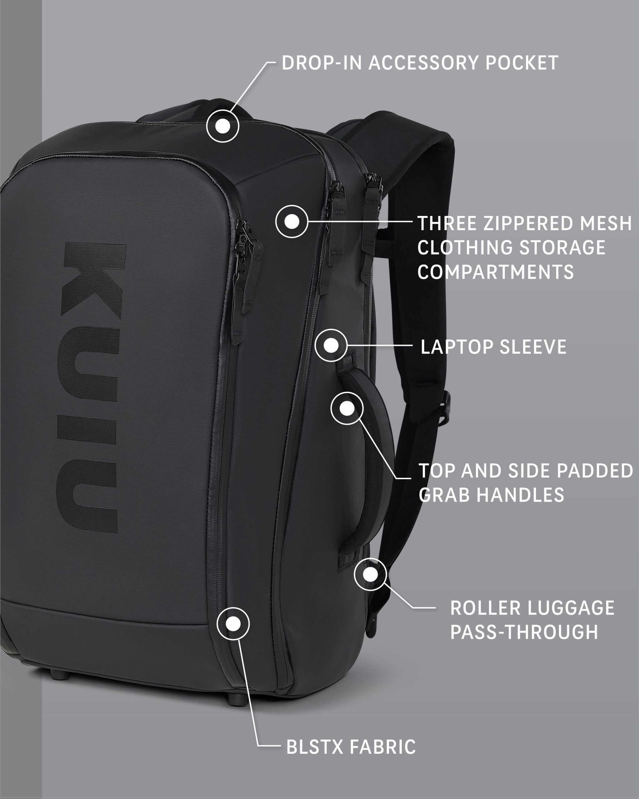 Waypoint Travel Backpack | Black - Image 2