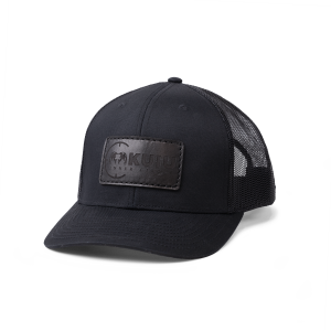 Inner Circle Leather Patch Hat | Black/Black