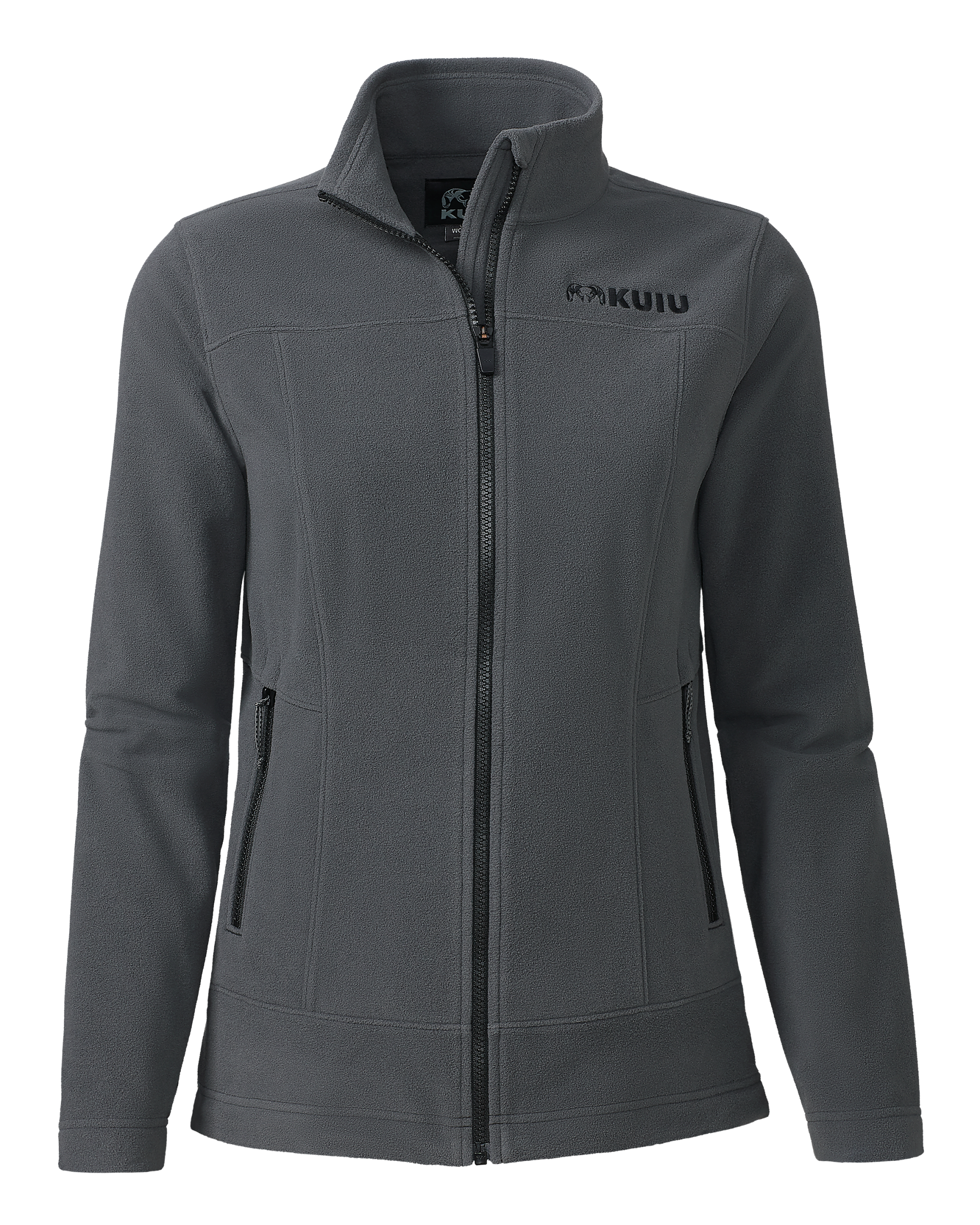 Women's Border Fleece Full Zip | Gunmetal