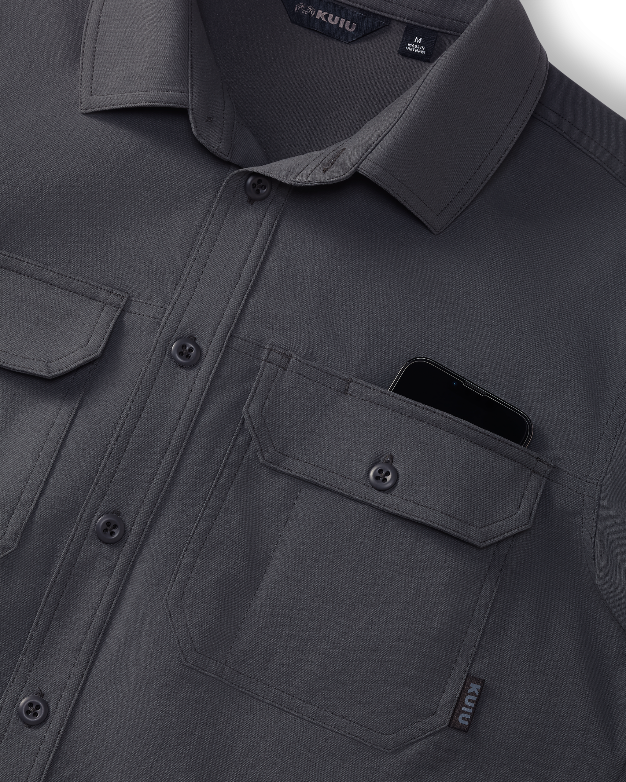 Outlet Motive SS Workgrade Shirt | Gunmetal - Image 3
