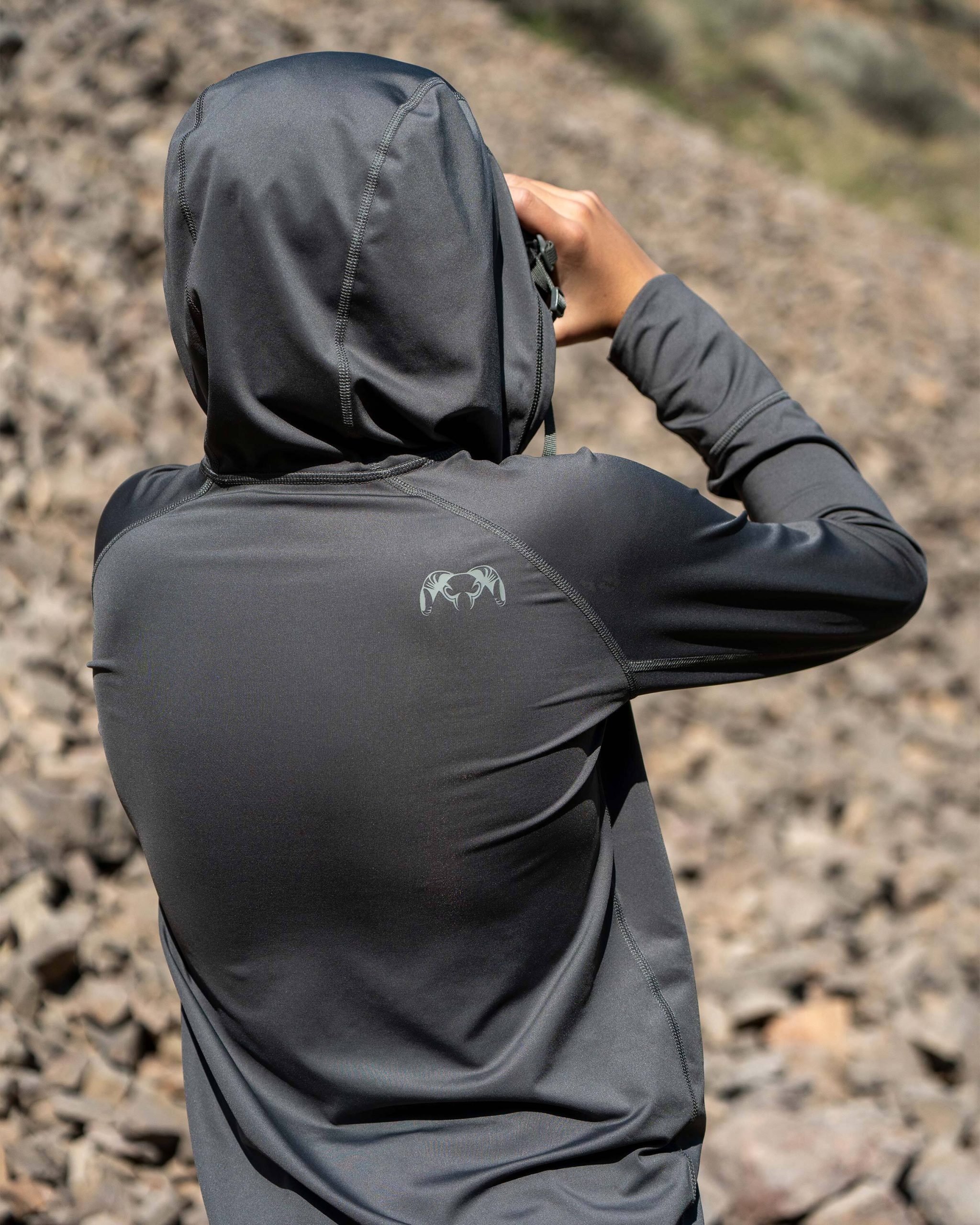 Youth Gila LS Hoodie | Stone - Image 5