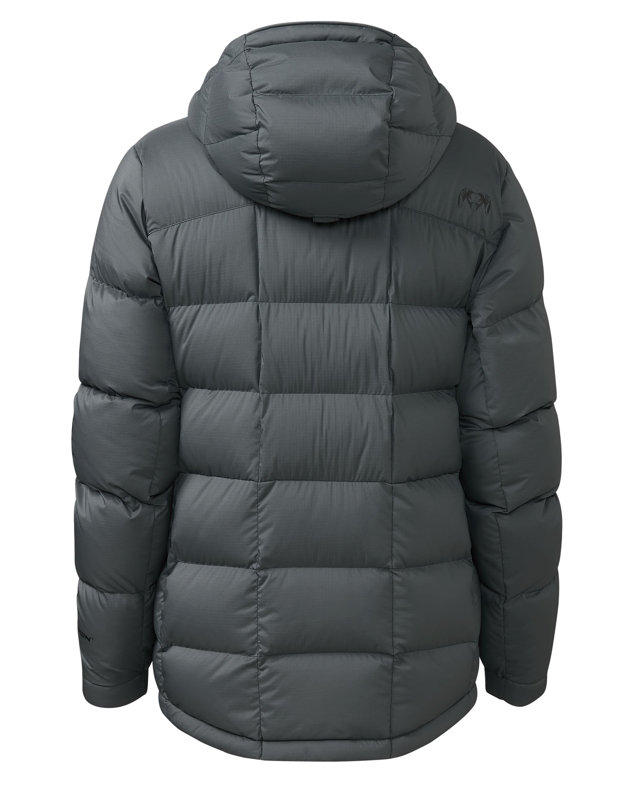 Women's Super Down PRO Hooded Jacket | Gunmetal - Image 2