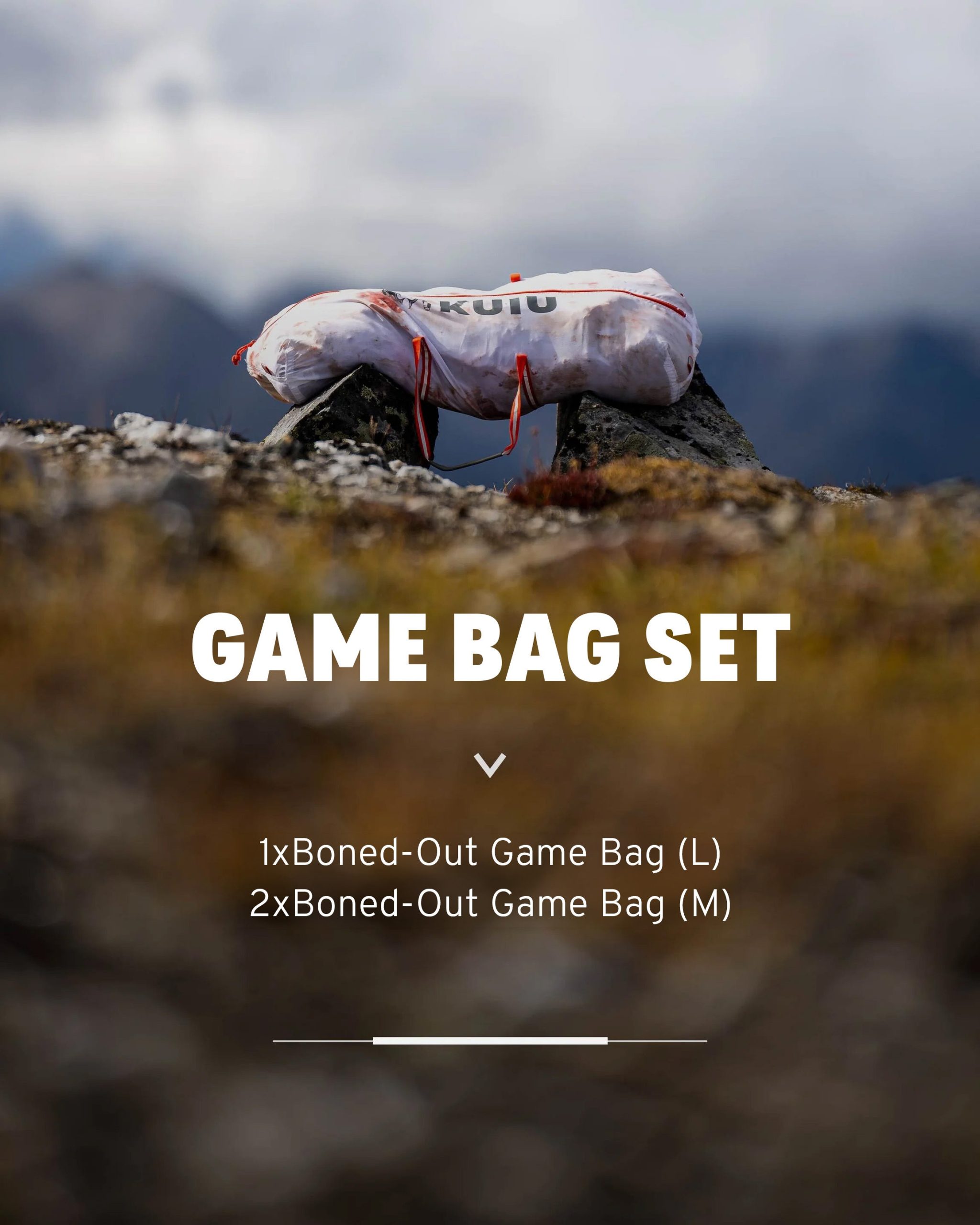 KUIU Boned-Out Game Bag Set | White - Image 2
